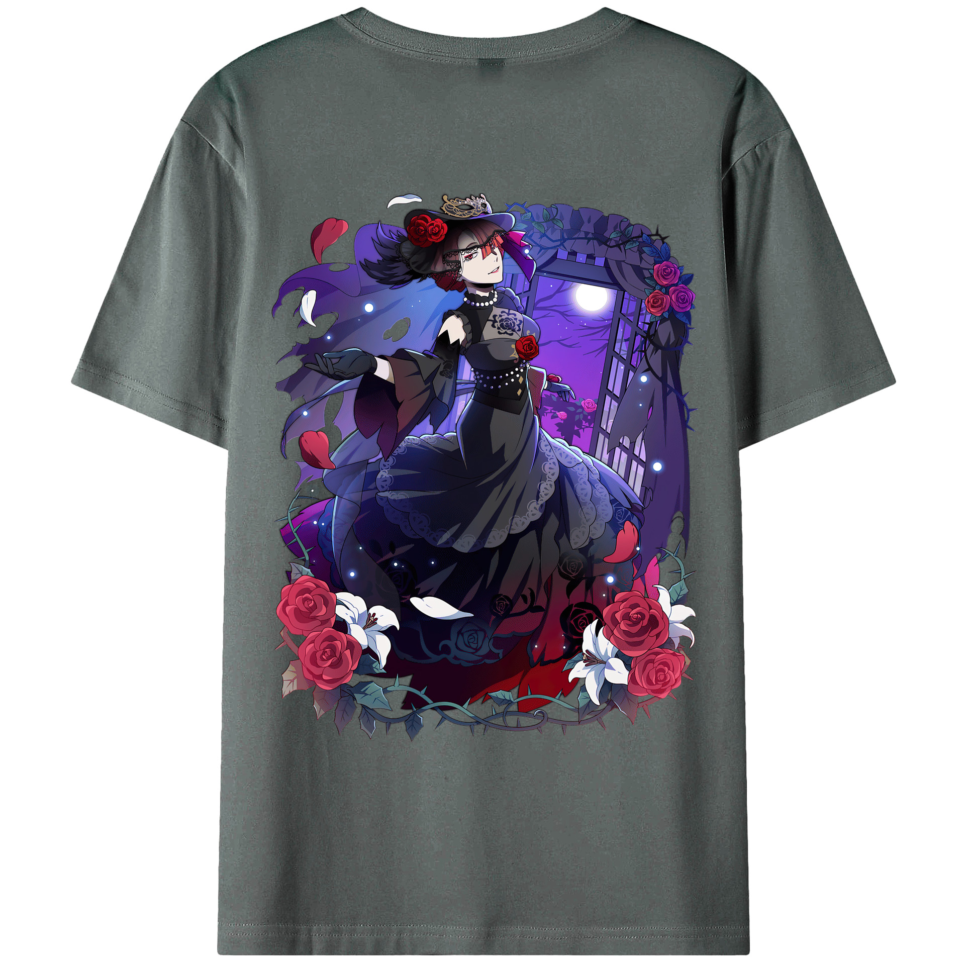 （画像用） 文豪ストレイドッグス Bungo Stray Dogs 綿100％ メンズ半袖Tシャツ（バックプリント） 通気性